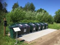 Affaldsø til sortering på Langeland